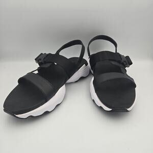 SOREL Kinetic Impact Sling Sandals Black and White, Size 9